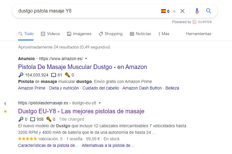 dustgo pistola masaje Y8