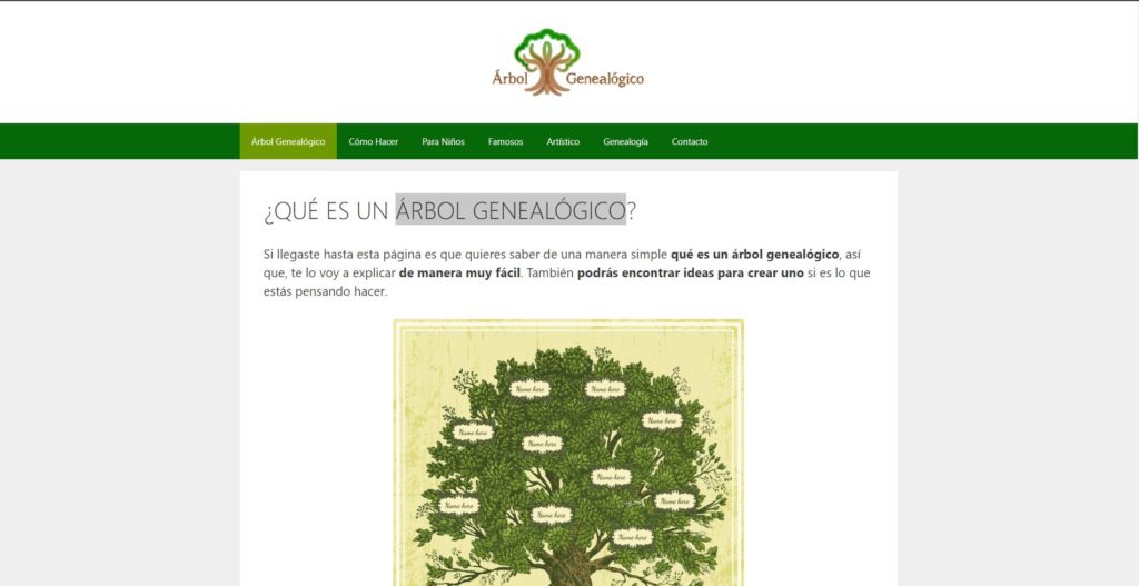 árbol genealógico