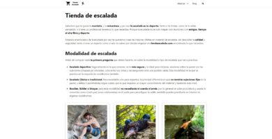 tienda escalada